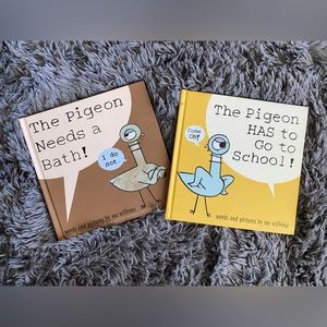 2 Hardcover “Pigeon…” books by Mo Willems